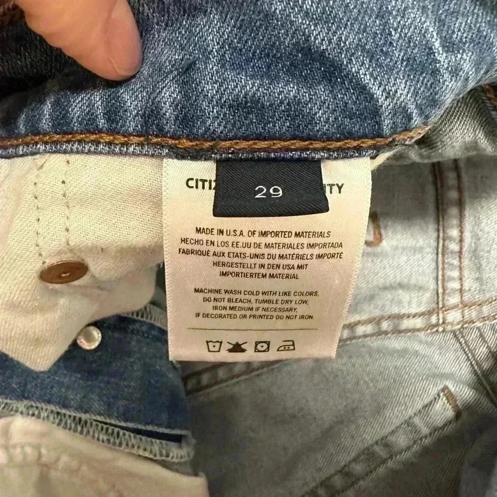 Citizens of Humanity The London Tapered Slim Perform Jean Denim Waist 29 mens - Picture 11 of 12